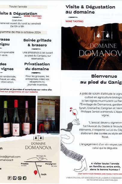 VISITE ET DEGUSTATION AU DOMAINE DOMANOVA