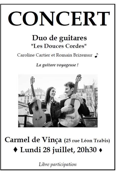 CONCERT DE GUITARE CLASSIQUE AU CARMEL DE VINÇA
