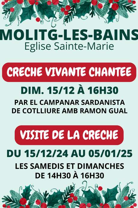 CRÈCHE VIVANTE CHANTÉE