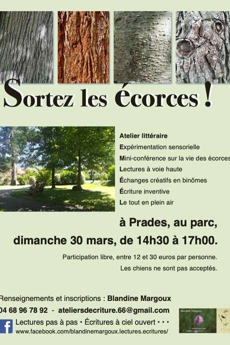 ATELIER D'ÉCRITURE : "SORTEZ LES ÉCORCES !"