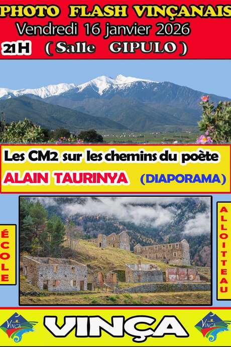 PHOTO FLASH VINÇA : SUR LES CHEMINS DU POÈTE ALAIN TAURINYA