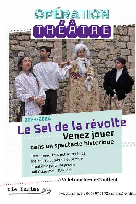 OPÉRATION THÉÂTRE : LE SEL DE LA RÉVOLTE OPÉRATION THÉÂTRE : LE SEL DE LA RÉVOLTE