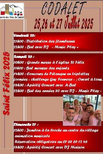 FÊTE DE LA SAINT FÉLIX À CODALET