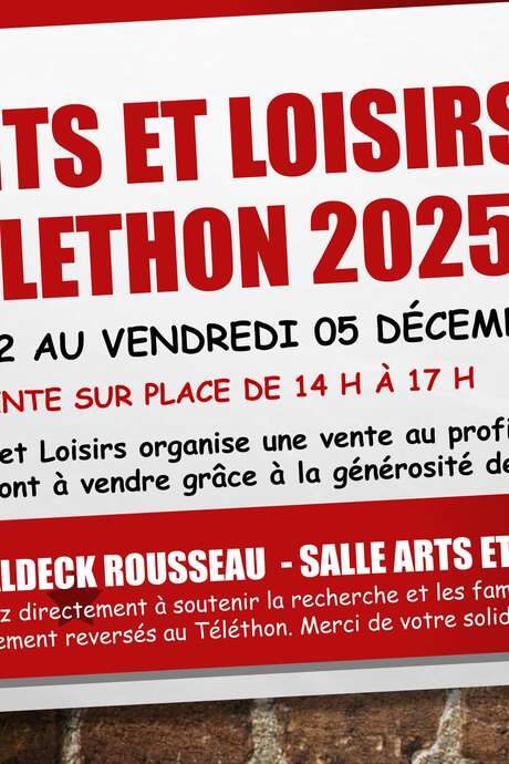 ART ET LOISIRS - SALE IN AID OF THE TELETHON