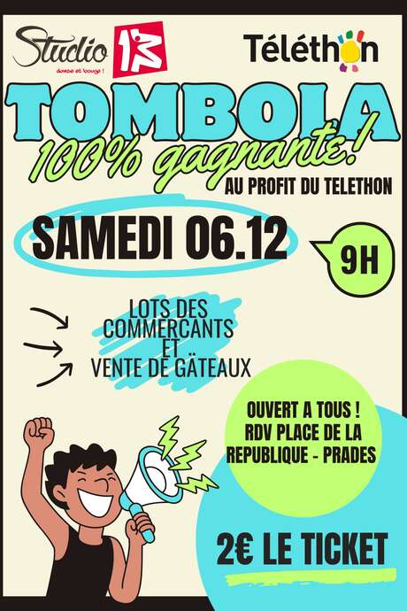 TOMBOLA AU PROFIT DU TÉLÉTHON