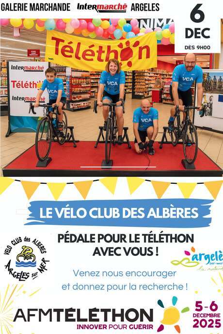 THE VÉLO CLUB DES ALBÈRES PEDALS WITH YOU FOR THE TELETHON