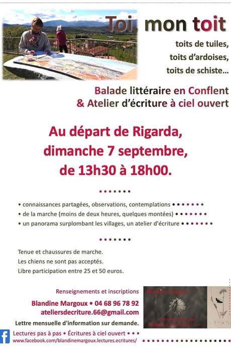 BALADE LITTERAIRE ET ATELIER D'ECRITURE : "TOI MON TOIT"