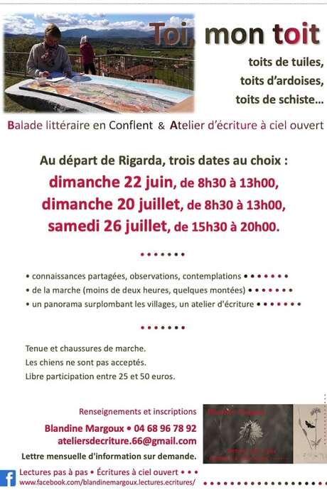 BALADE LITTERAIRE ET ATELIER D'ECRITURE : "TOI MON TOIT"