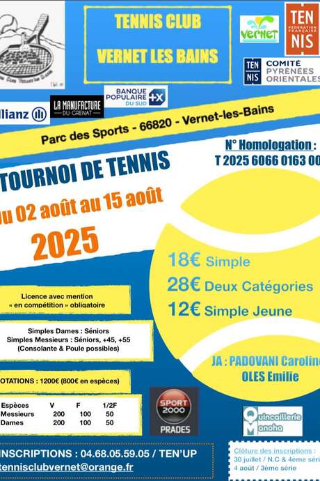 TOURNOI DE TENNIS