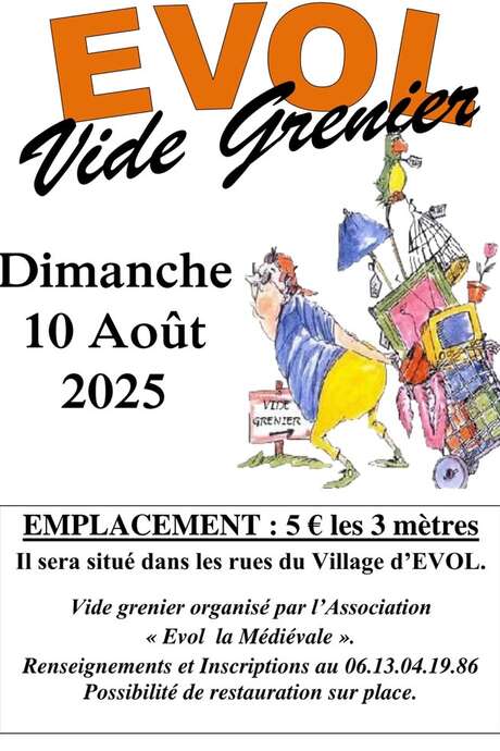 VIDE GRENIER À EVOL