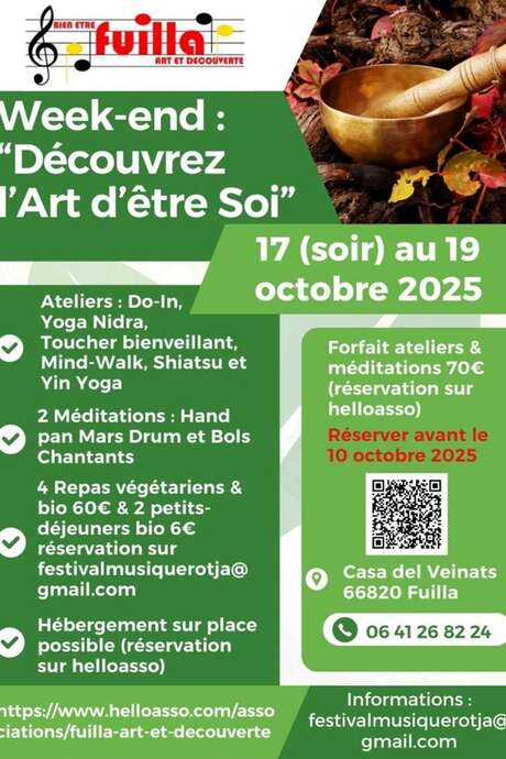 WEEK END "DÉCOUVREZ L'ART D'ÊTRE SOI"