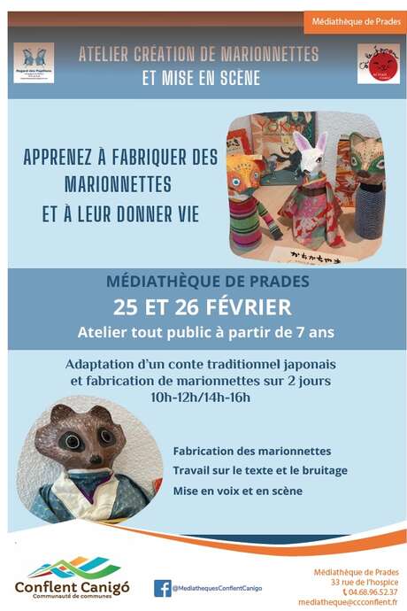 ATELIER DE CRÉATION DE MARIONNETTES