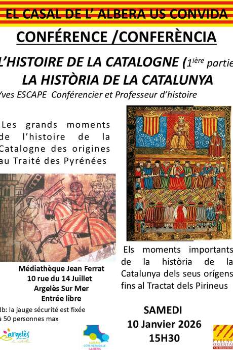 CONFERENCE/DEBAT ORGANISÉE PAR L’ASSOCIATION « CASAL DE L’ALBERA »