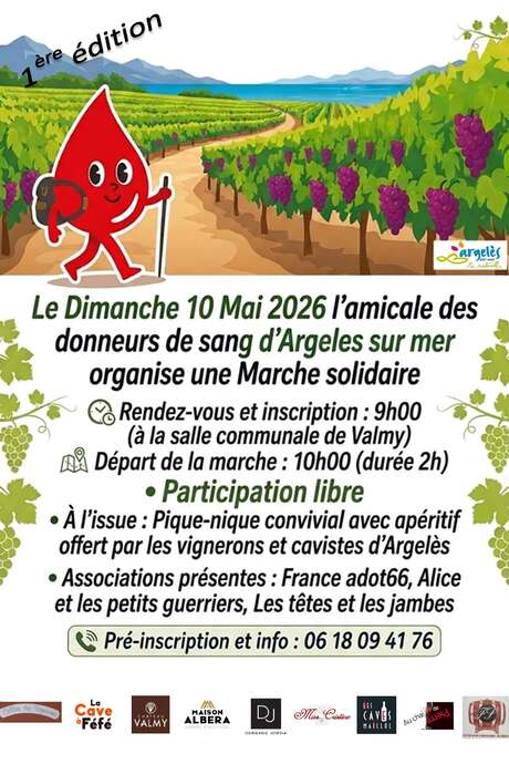 MARCHE SOLIDAIRE AU PROFIT DU DON DU SANG