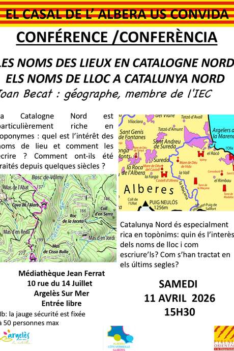CONFERENCE/DEBATE ORGANISED BY THE "CASAL DE L'ALBERA" ASSOCIATION