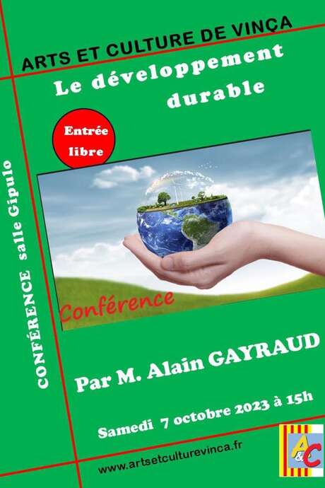 CONFÉRENCE "LE DÉVELOPPEMENT DURABLE"