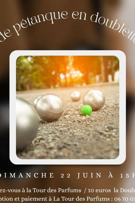 CONCOURS DE PÉTANQUE EN DOUBLETTE