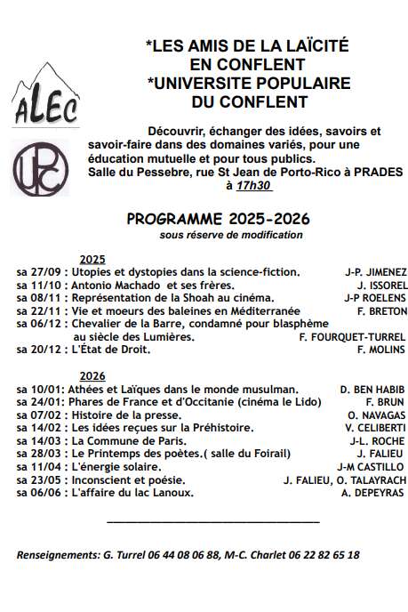 CONFÉRENCE ALEC/ UPC" INCONSCIENT ET POESIE"