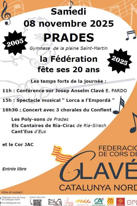 20 ANS DE LA FÉDÉRATION DES CORS DE CLAVÉ DE CATALOGNE NORD