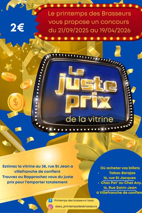 LE JUSTE PRIX DE LA VITRINE