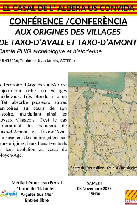 CONFERENCE/DEBAT ORGANISÉE PAR L’ASSOCIATION « CASAL DE L’ALBERA »