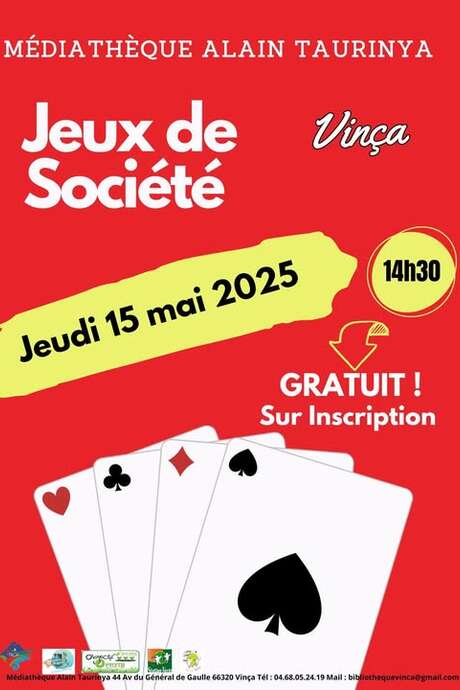 JEUX DE SOCIÉTÉ