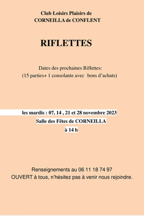 RIFLETTES RIFLETTES