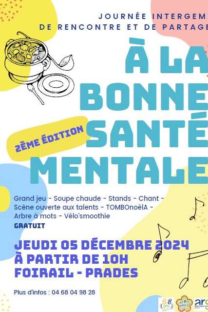 JOURNÉE INTERGEM "A LA BONNE SANTÉ MENTALE"