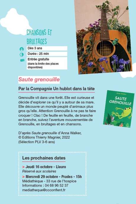 SPECTACLE "SAUTE GRENOUILLE"
