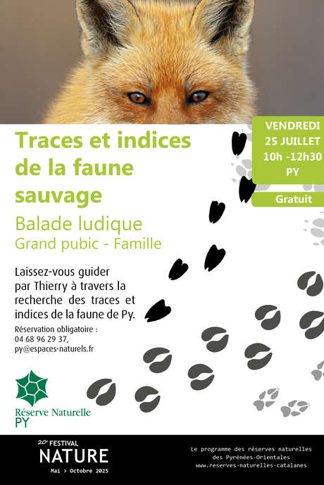 BALADE LUDIQUE : TRACES ET INDICES DE LA FAUNE SAUVAGE