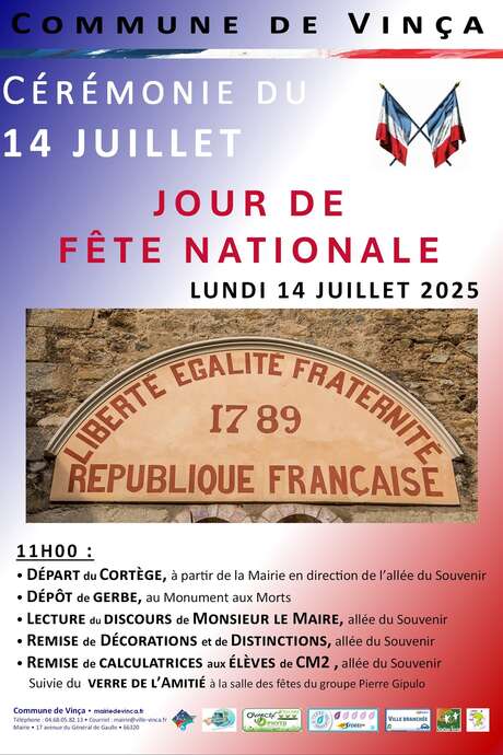 CÉRÉMONIE DU 14 JUILLET