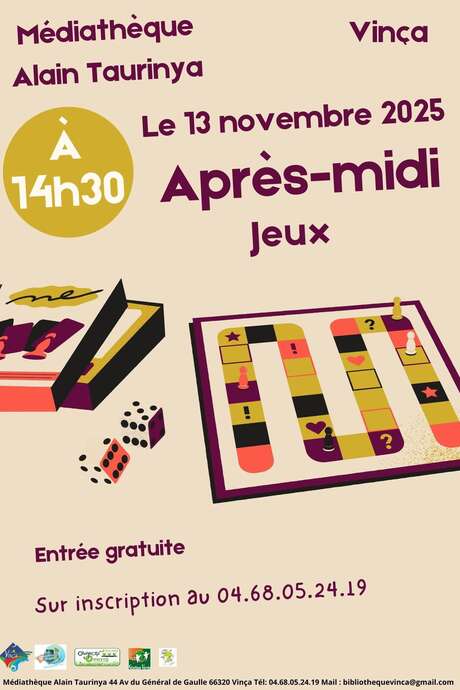 APRÈS-MIDI JEUX DE SOCIÉTÉ