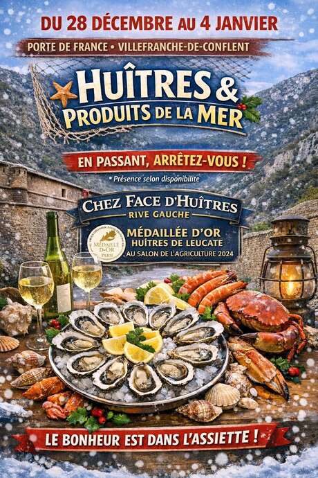 HUITRES ET PRODUIT DE LA MER