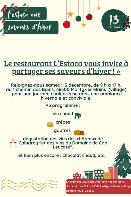 REPAS D'HIVER AU RESTAURANT L'ESTACA