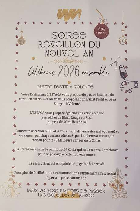 SOIRÉE DU NOUVEL AN À L'ESTACA
