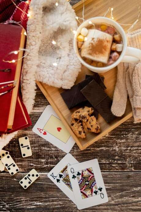 Jeux et chocolat chaud