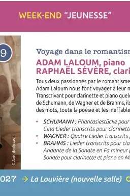 Concerts classiques Epinal - Adam Laloum et Raphaël Sévère