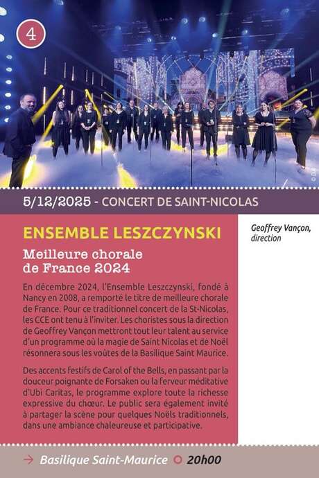 Concerts classiques Epinal - le concert de la Saint-Nicolas