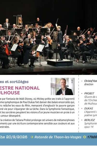 Concerts classiques Epinal -  Orchestre National de Mulhouse