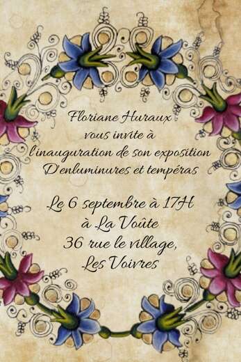 exposition d'enluminures et Tempéras