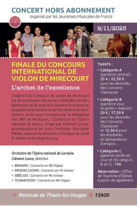 Finale du Concours International de Violon