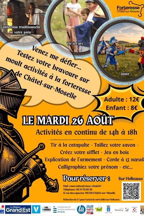 Journée à la forteresse de châtel-Le défi des chevaliers