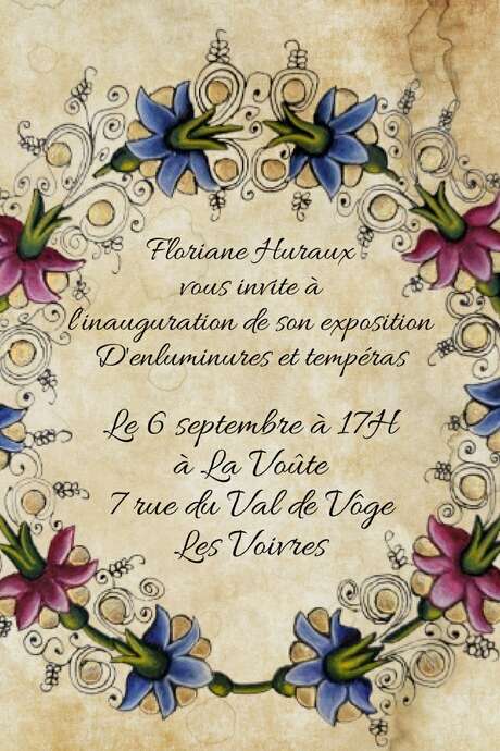 Exposition d'enluminures et tempéras