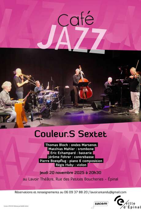 Café Jazz avec Couleur.S Sextet