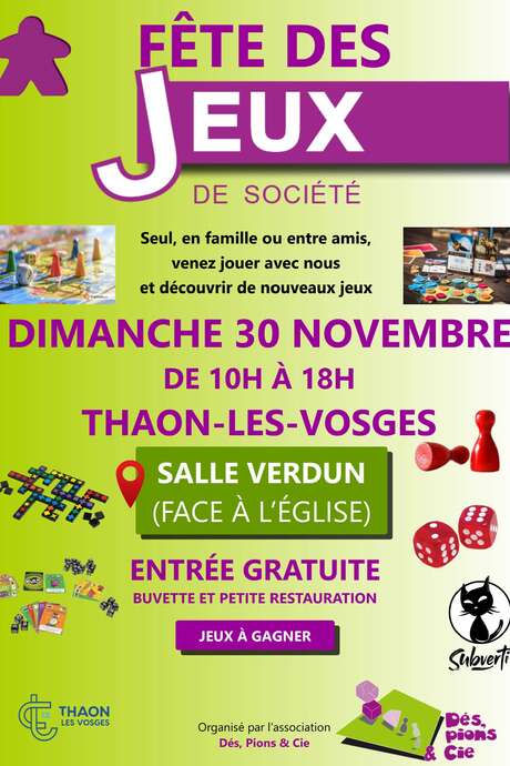 Fête des Jeux de Société Fête des Jeux de Société