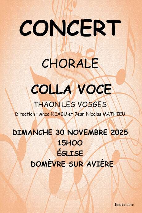 Concert chorale Colla voce
