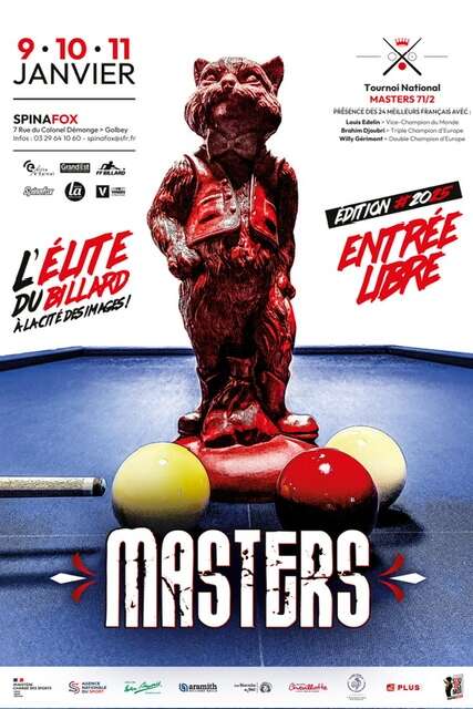 Tournoi National masters billard Carambole