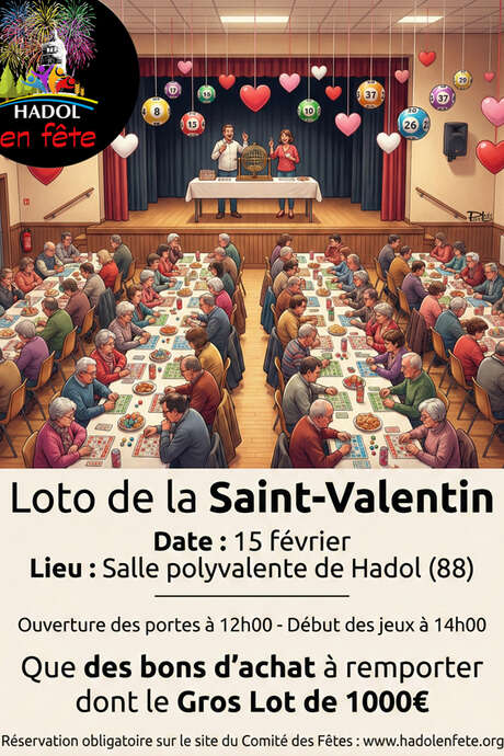 Le grand loto de la Saint Valentin