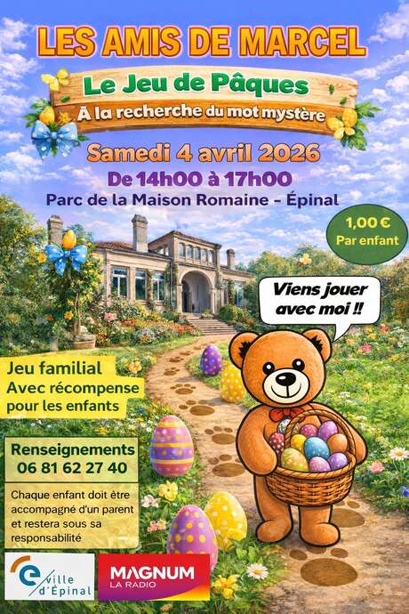 Jeu de Pâques - A la recherche du mot mystère