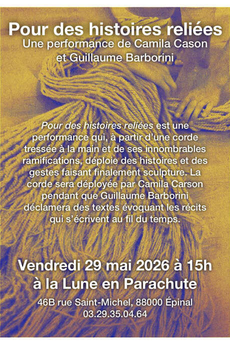 Performance 'Pour des histoires reliées'